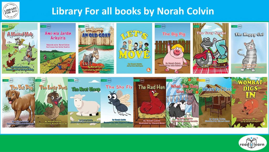 15 Library For All Books by Norah Colvin