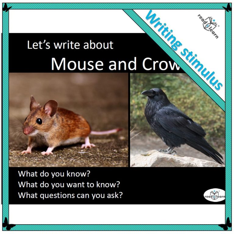 Crow Mouse Mouse and Crow – a stimulus for writing – readilearn
