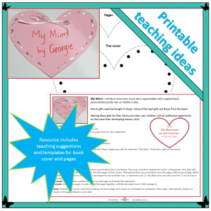 how to make a heart-shaped book for mum