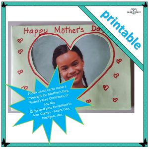 a cute way to present a photo for mum for Mother's Day