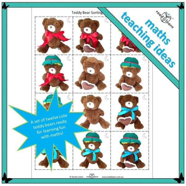Teddy Bear Sorting Cards readilearn