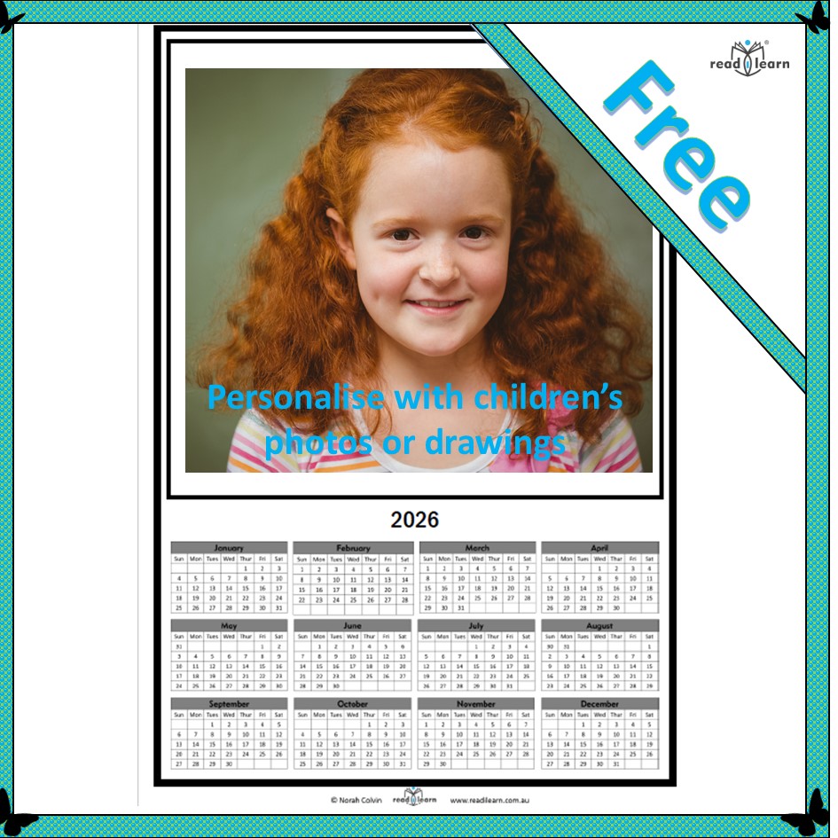Make It Your Own 2026 Calendar Readilearn Make It Your Own 2026 Calendar 